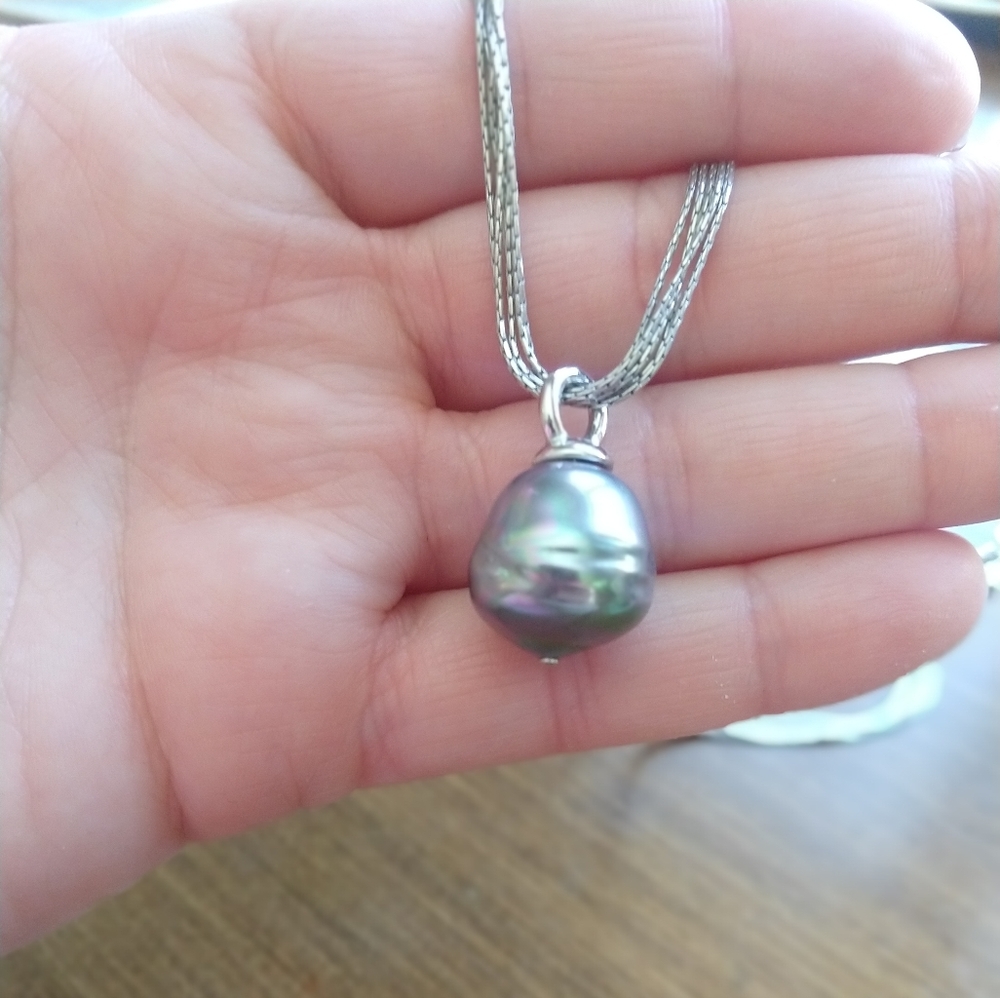 Majorica Gray Pearl Necklace